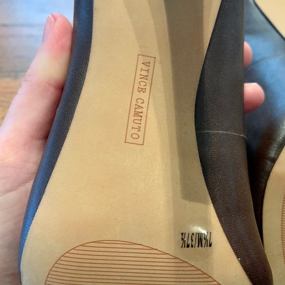 Vince Camuto Brown Leather Pump, Women's Size 7.5 - Picture 6 of 6